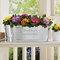 Galvanized Planter Tub